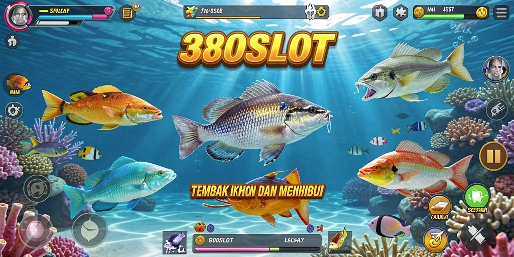 Tampilan gameplay Tembak Ikan yang seru di 380SLOT.