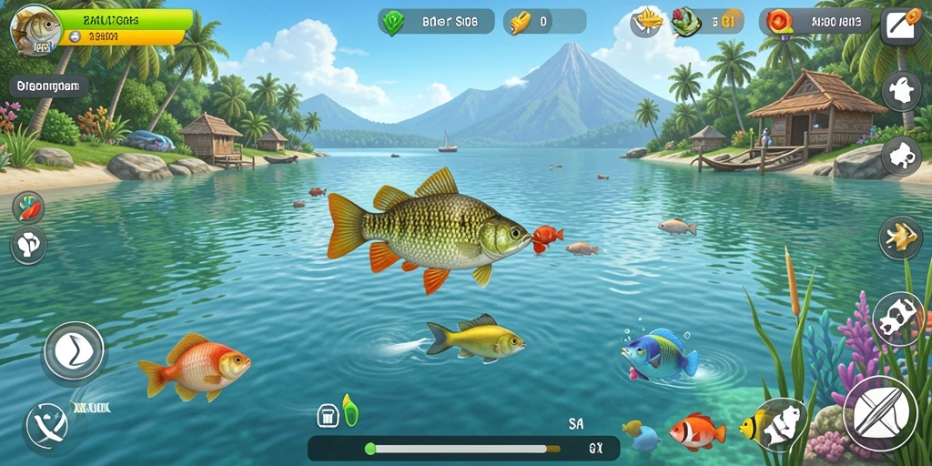 Tampilan gameplay BARU01 yang menarik dan menantang untuk memancing.