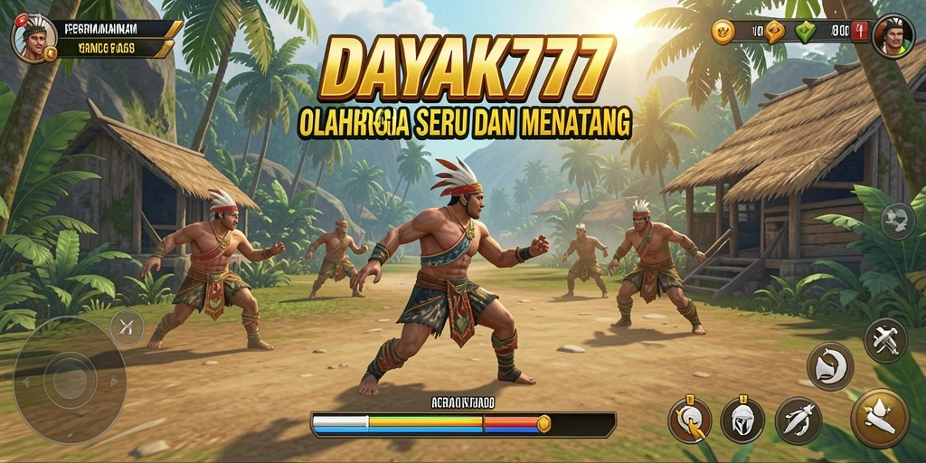 Tampilan gameplay seru dan mendebarkan dari DAYAK777.