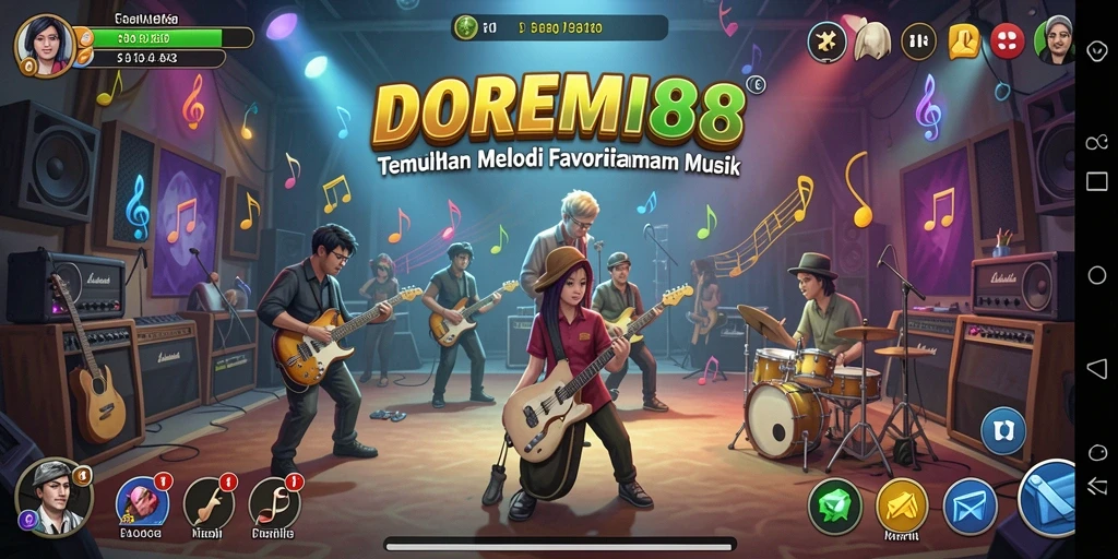 Tampilan gameplay DOREMI88 yang menyenangkan dan interaktif.