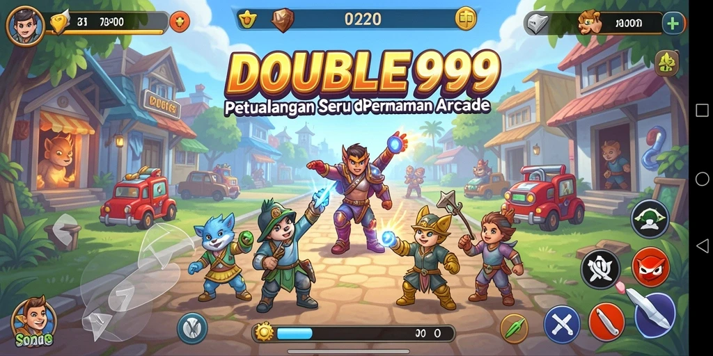 Tampilan gameplay seru dari DOUBLE999 yang penuh tantangan.