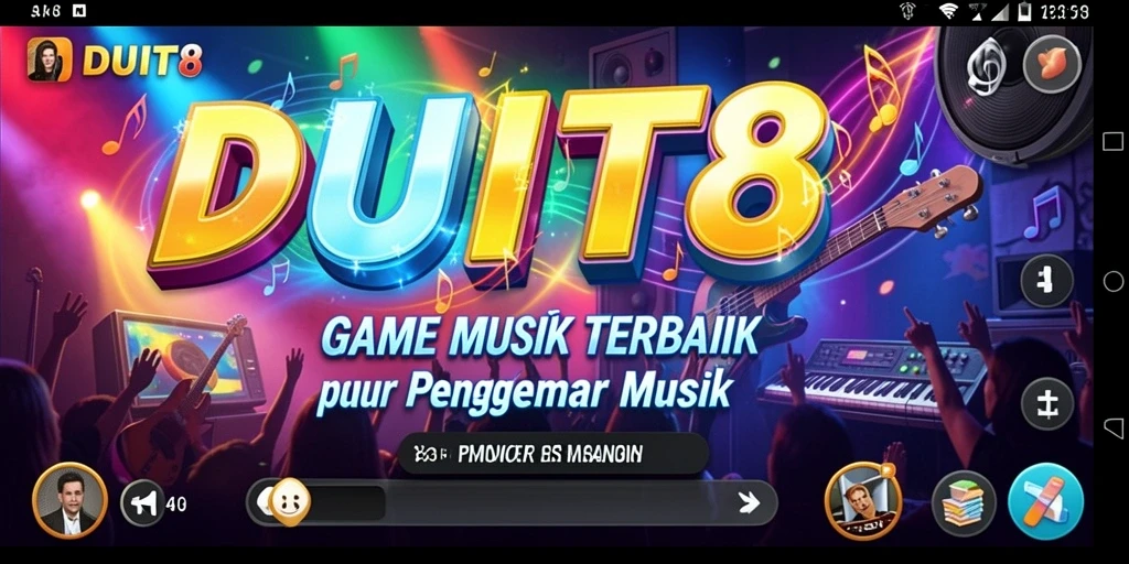 Tampilan gameplay <strong>DUIT8</strong> yang penuh warna dan dinamis.