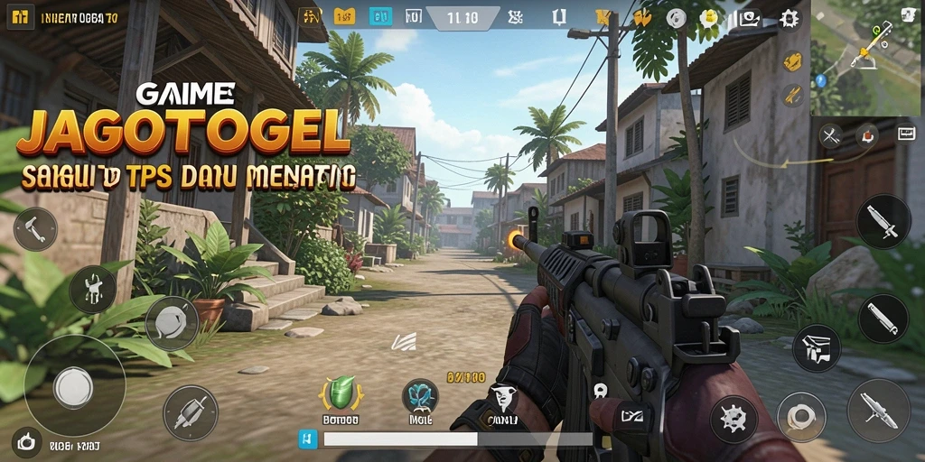 Screenshot utama JAGOTOGEL menampilkan aksi seru dalam game TPS.