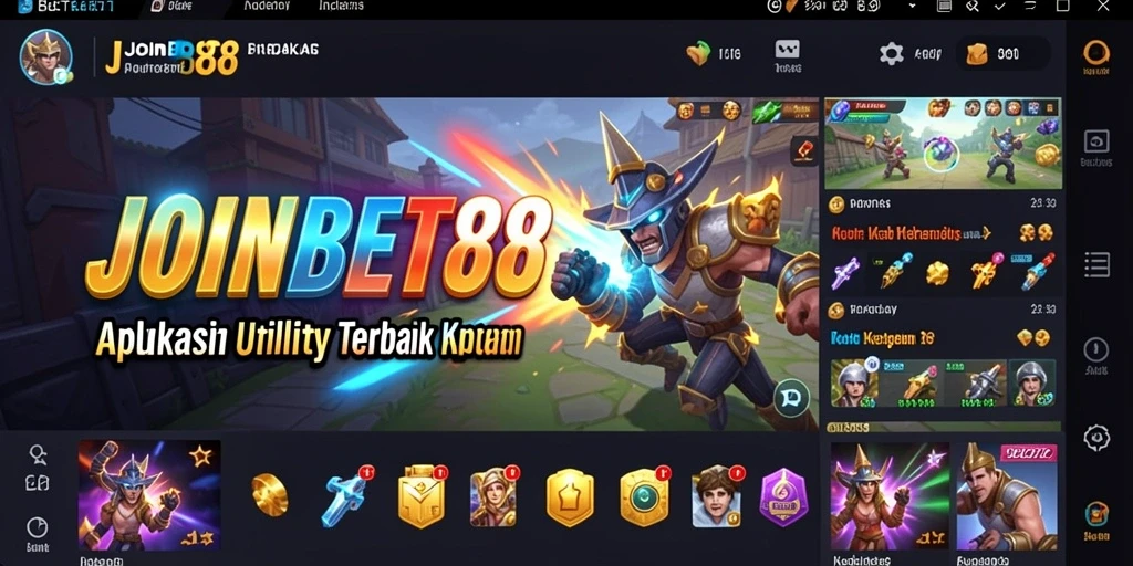 Screenshot JOINBET88 menampilkan antarmuka pengguna yang sederhana dan intuitif.