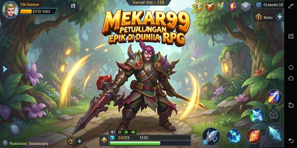 Tampilan gameplay MEKAR99 yang penuh aksi dan petualangan.
