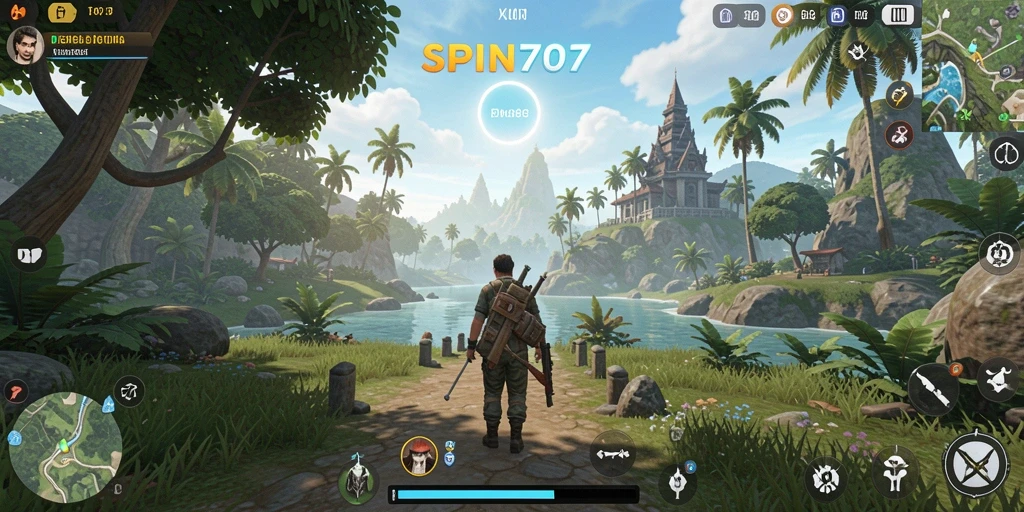 Tampilan screenshot gameplay <strong>SPIN707</strong> yang menampilkan petualangan di dunia terbuka.
