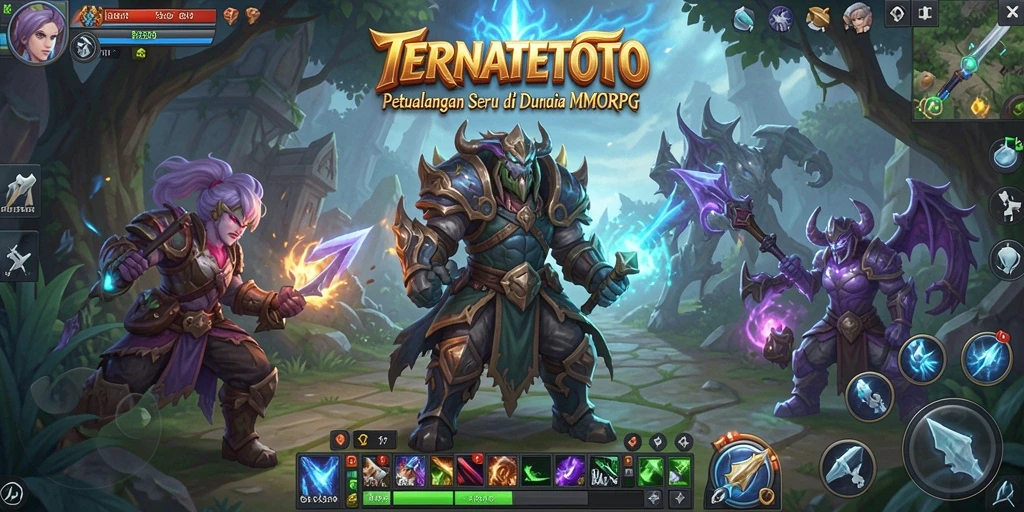 Menampilkan aksi seru dari gameplay MMORPG TERNATETOTO.