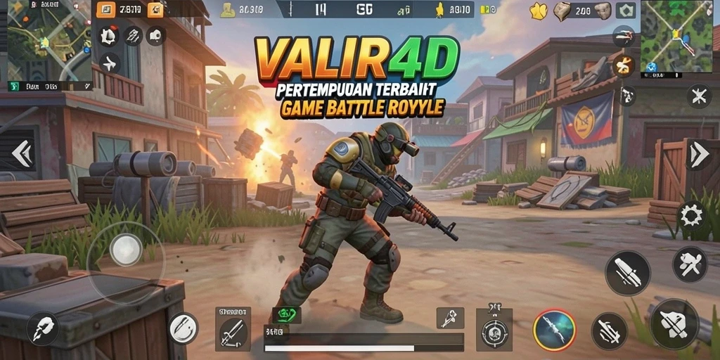 Gameplay Battle Royale VALIR4D dengan aksi seru.